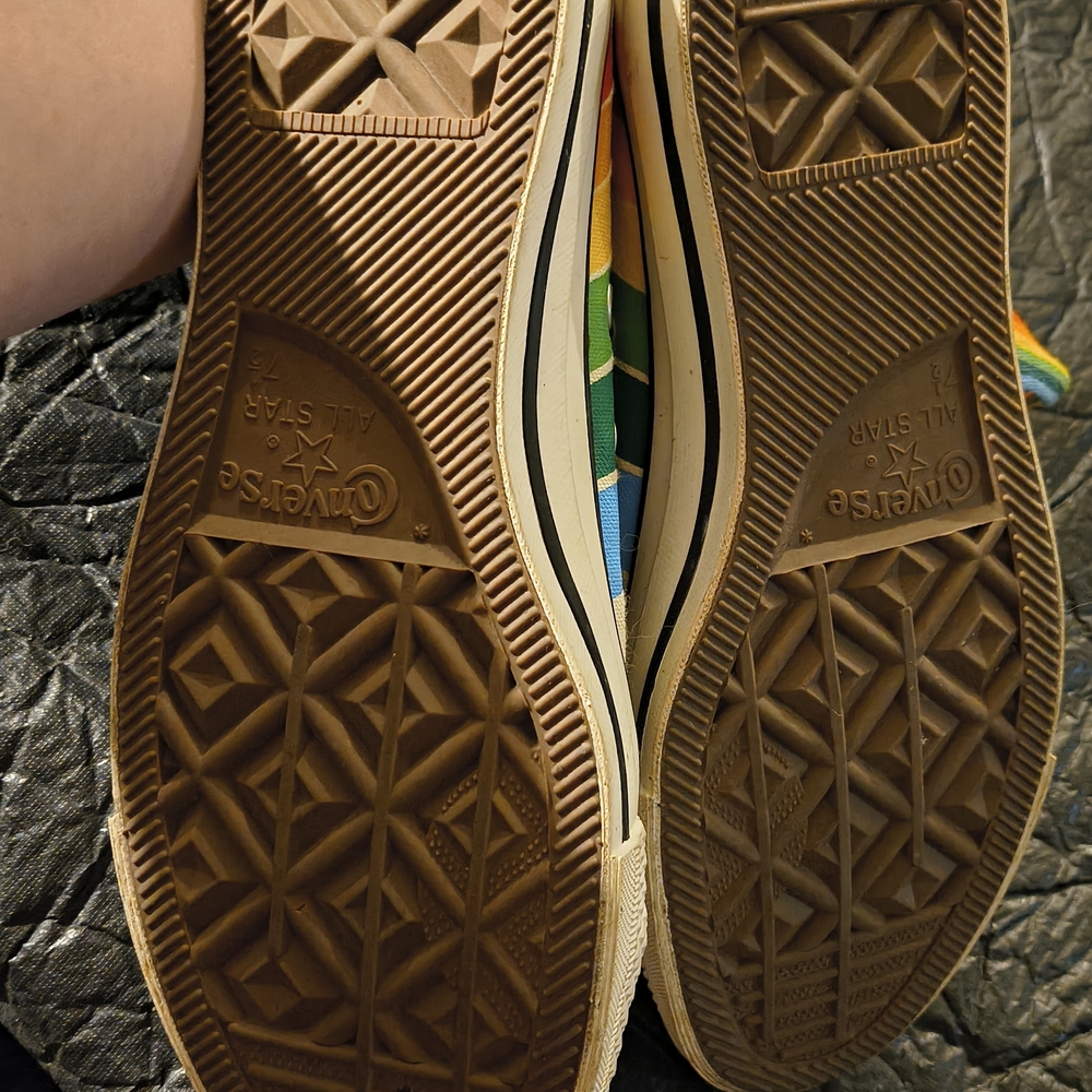 Converse Multicolor Rainbow High-Top Sneakers - Picture 5 of 5